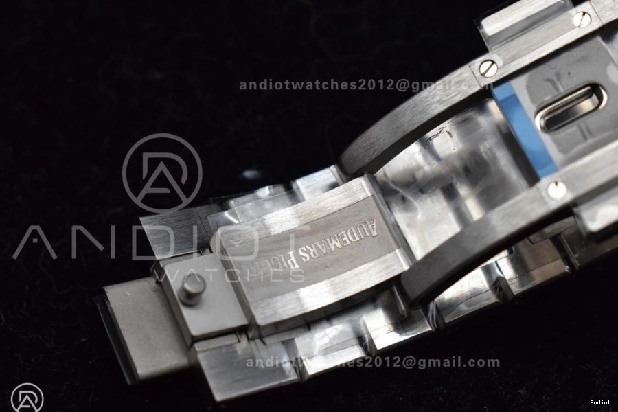 A4302 Super Royal Best SS on Clone 1:1 Dial APSF Blue 15500 Edition Oak Textured Bracelet 41mm SS 0507